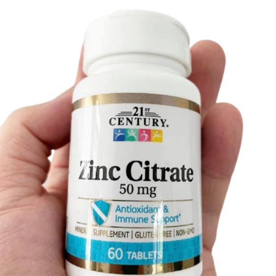 Citrato De Zinco 50mg 60tbs 21st Century pronta entrega - zinc citrate ...