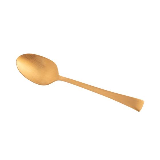 Imagem de Cj.6 Colheres p/Chá Aço Inox Berna Dourado Fosco 14cm Wolff