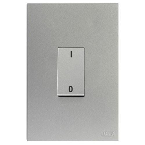 Imagem de Cj Int.Bipolar Paralelo Ver. 4X2 - Recta Prata Satin Fosco