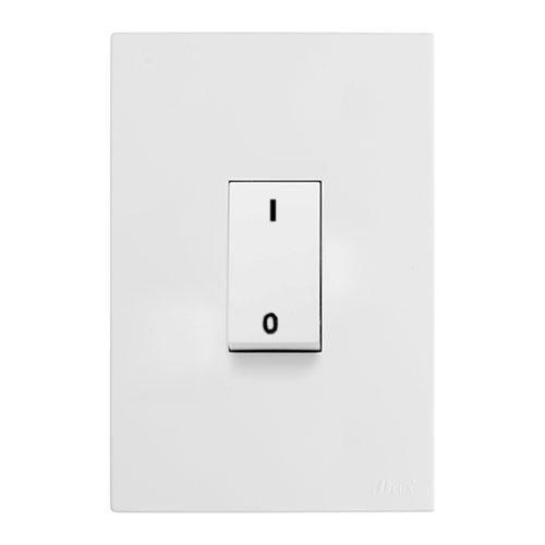 Imagem de Cj Int. Bipolar Simples Vert. 4X2 - Recta Branco Satin Fosco