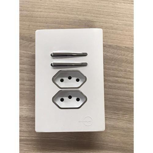 Imagem de Cj Int Duplo Simples + Tomada Dupla 20A Suporte