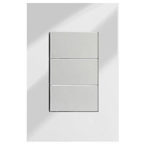 Imagem de Cj Int. Triplo Simples 4X2 - Recta Espelhada Prata Gloss