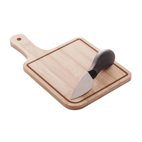 Imagem de Cj para Queijo c/ 1 Tabua em Bambu e 1 Faca p/ Queijo