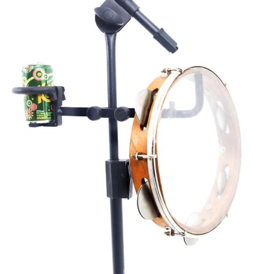 Imagem de Clamp De Pedestal Descanço Para Percussão + Porta Copo C5ask