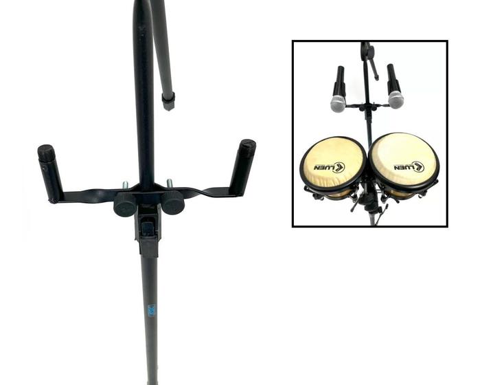 Imagem de Clamp Duplo p/ Suporte Microfonar Corda ou Percussão - ASK