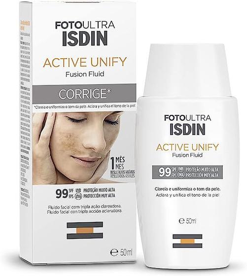 Clareador Facial Isdin Active Unify FPS99 50ml Menor preço em Clareador Facial Isdin Active Unify FPS99 50ml