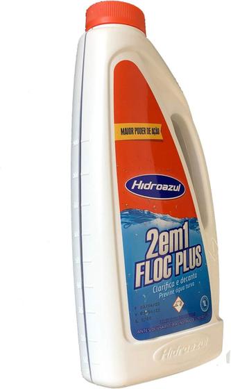 Imagem de Clarificante Floc Plus 2 em 1 Frasco 1L - Hidroazul