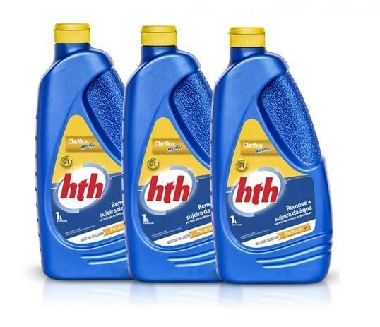 Imagem de Clarificante Maxfloc Removedor De Sujeiras Kit C/3 Litros - HTH