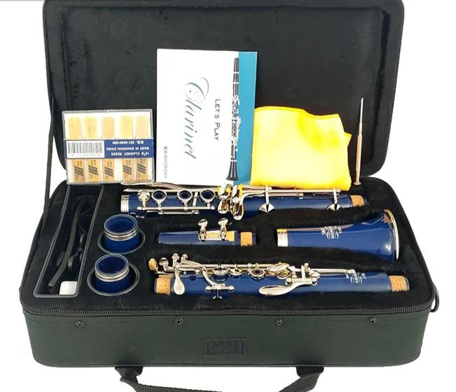 Imagem de Clarinete Moresky Azul escuro Sib com acessórios