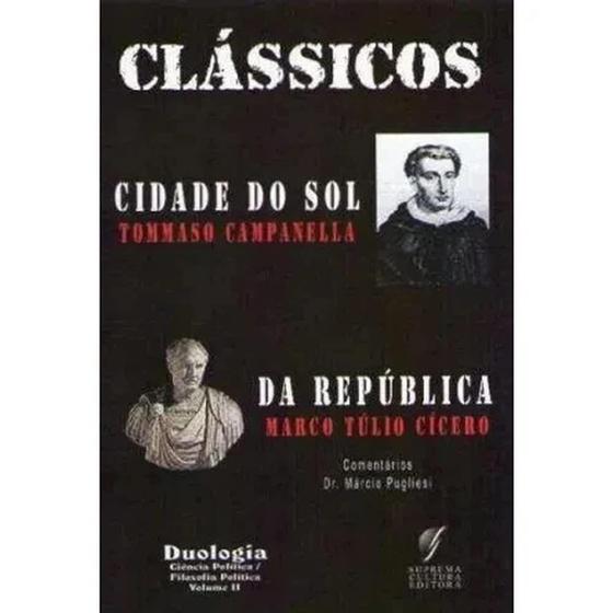 Imagem de Clássicos Vol. 2 (Cidade do Sol e Da república) - Suprema Cultura Editora