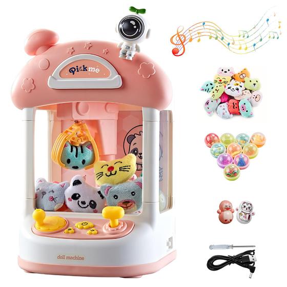 Imagem de Claw Machine para crianças, máquina de jogo eletrônico de arcade Spaceman com música, mini máquina de venda automática para meninas e meninos, máquina