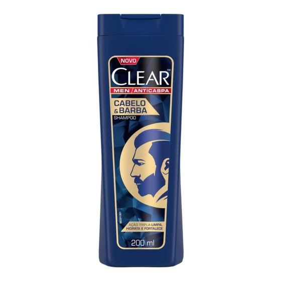 Imagem de Clear Men Shampoo Anticaspa Cabelo e Barba 200ml