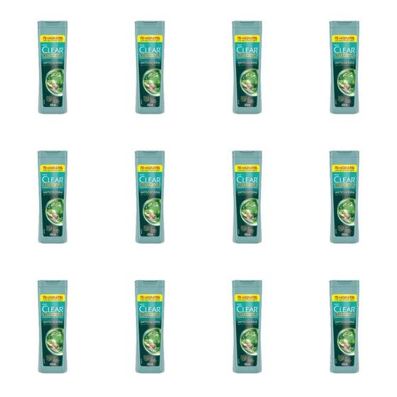 Clear Shampoo Anticoceira Jojoba e Melaleuca 400ml (Kit C/12) Shampoo