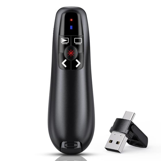 Imagem de Clicker de Apresentação NinjaABXY 2 em 1 - USB Tipo C Sem Fio