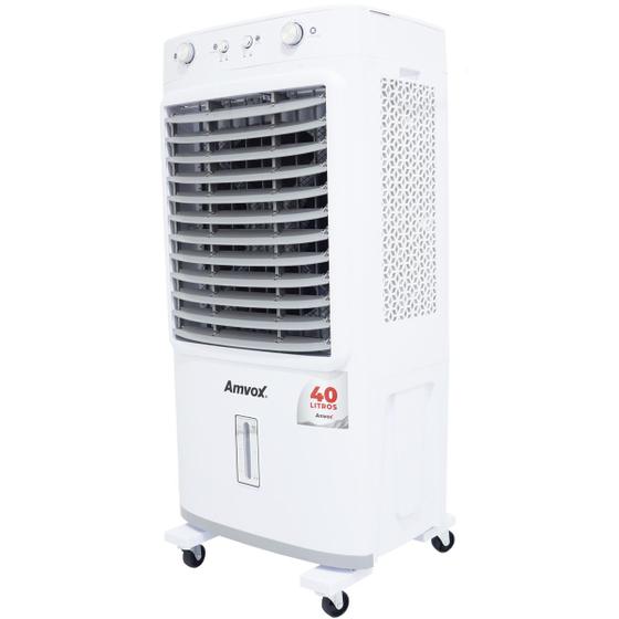 Climatizador Ar 40L Frio Industrial Portátil Evaporativo Umidificador 110V Branco Amvox ACL 4022 127 Imagem de Climatizador Ar 40L Frio Industrial Portátil Evaporativo Umidificador 110V Branco Amvox ACL 4022 127