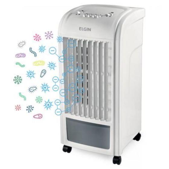 climatizador de ar frio portatil branco 127V Elgin Smart Imagem de climatizador de ar frio portatil branco 127V Elgin Smart