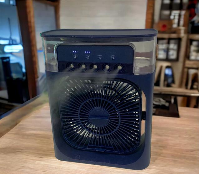 Imagem de Climatizador ventilador mini ar condicionado umidificador portátil ar frio (3 em 1) 