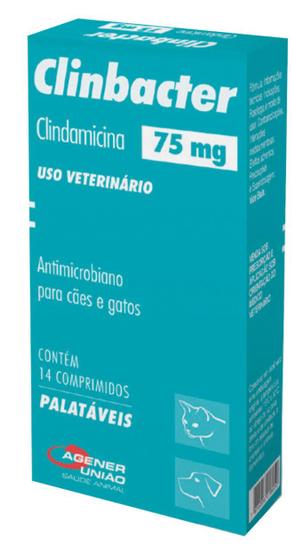 Clinbacter 75mg 14 comprimidos Menor preço em Clinbacter 75mg 14 comprimidos