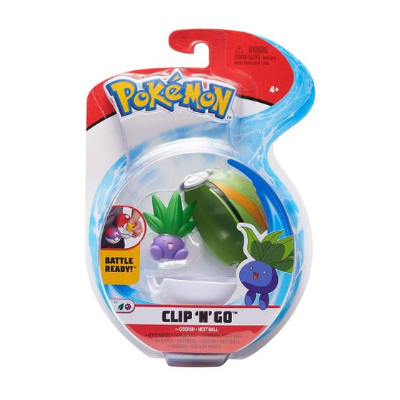 Imagem de Clip N Go Bola E Figura Pokemon Oddish E Nest Ball