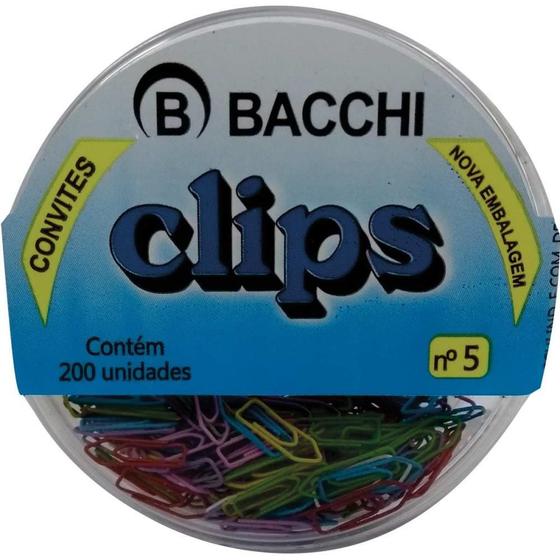 Imagem de Clipes Coloridos REF. 5 Mini 13MM com 200 Unidades - Pacote com 10 Caixas