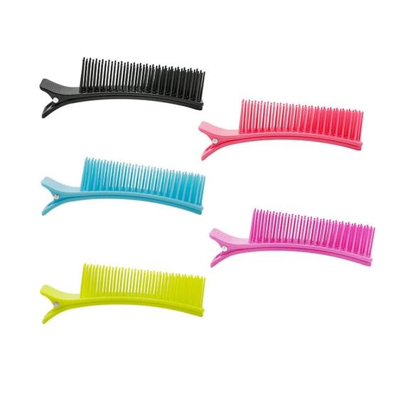 Imagem de Clipes de Cabelo Jacaré com Pente - Kit com 2 Peças (Verde)