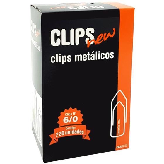 Imagem de Clips aço galvanizado 6/0 com 220 clips - clipnew