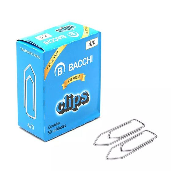 Imagem de Clips Bacchi Galvanizado em Aço Tamanhos Diversos 1/0, 2/0, 3/0, 4/0, 6/0, 8/0 e 10/0
