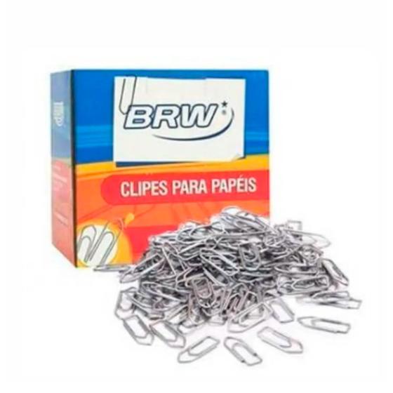 Imagem de Clips de Papel Galvanizado nº 6.0 BRW caixa com 500gr