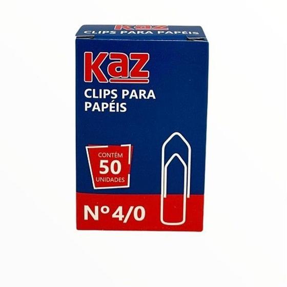 Imagem de Clips para papeis n. 4/0 - kaz com 50 unidades