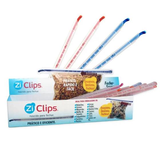 Imagem de Clips Para Veda Sacos De Alimento Não Vaza Líquidos - 25unds