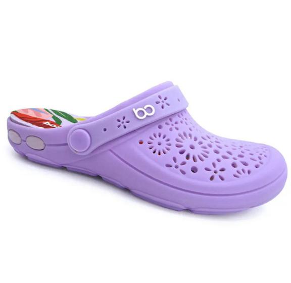 Imagem de Clog estampado feminino nellie 1317-143 boa onda - lilas