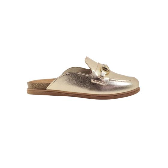 Imagem de Clog Mule Feminino Beira Rio 4317.102 Preto e Dourado