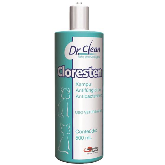 Cloresten 500ml Shampoo para Cães e Gatos - Agener União Menor preço em Cloresten 500ml Shampoo para Cães e Gatos - Agener União