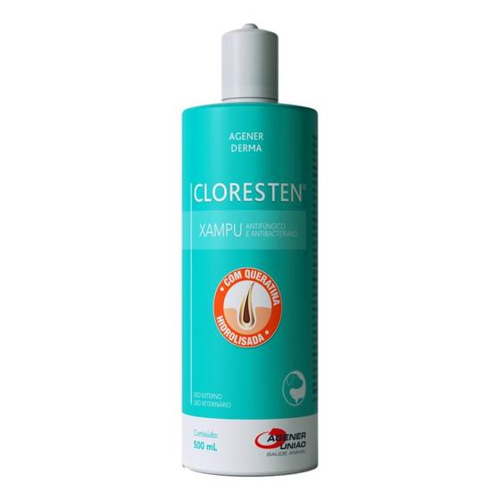 Imagem de Cloresten shampoo antifungico e bacteriano 500 ml - agener