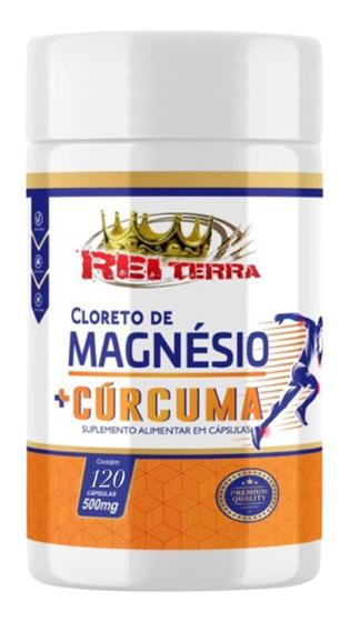 Imagem de Cloreto de Magnésio + Cúrcuma 500mg 120cps