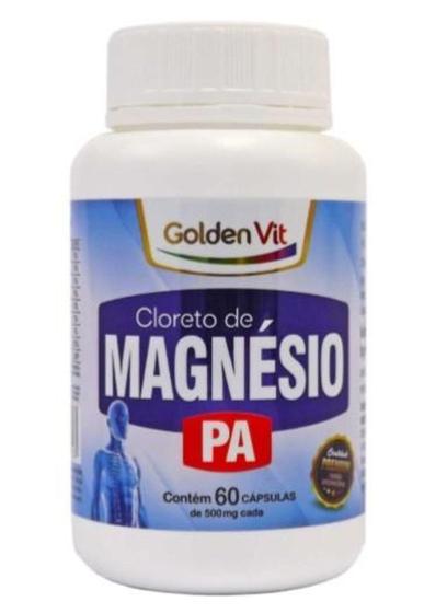 Imagem de Cloreto de Magnésio P.A 500mg 60 Capsulas - Golden vit