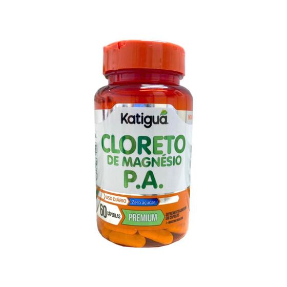 Imagem de Cloreto De Magnésio P.A 500Mg 60 Cápsulas - Katiguá +