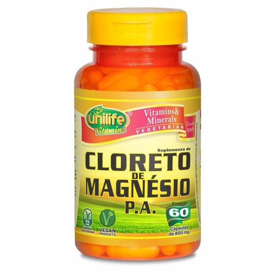 Imagem de Cloreto de magnesio p.a 800 mg - 60 caps - Uniagro
