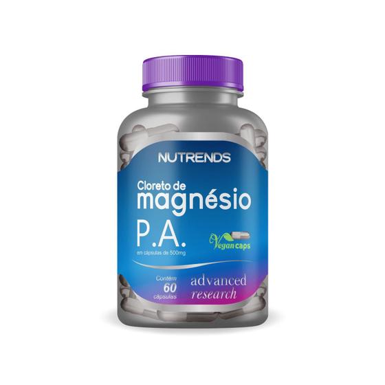 Imagem de Cloreto De Magnésio P.A. Nutrends 500Mg - 60 Cápsulas