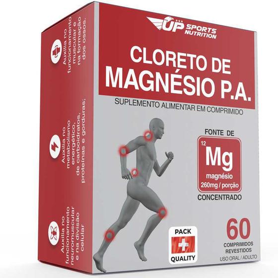 Imagem de Cloreto De Magnésio Pa Com 60 Comprimidos + Spray Massagem