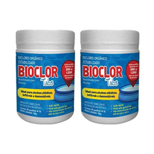 Imagem de Clorin Bioclor Tabs Piscina Inflável Plástica 100 Pastilhas com NF