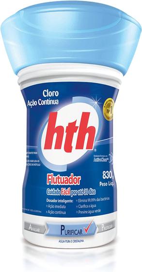 Imagem de Cloro flutuador pequeno 830 gramas hth