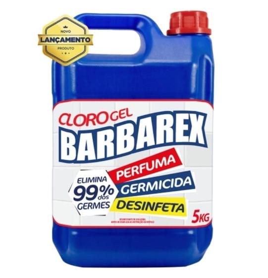 Imagem de Cloro Gel 5 Kg Barbarex Desinfetante de Uso Geral