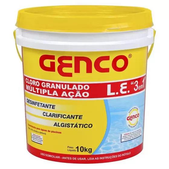Cloro Genco 10 Kg L.E. Múltipla Ação é boa?