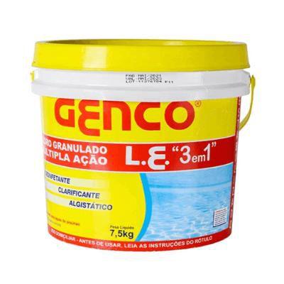 Imagem de Cloro Granulado 3 Em 1 Multipla Ação Balde 7,5kg GENCO