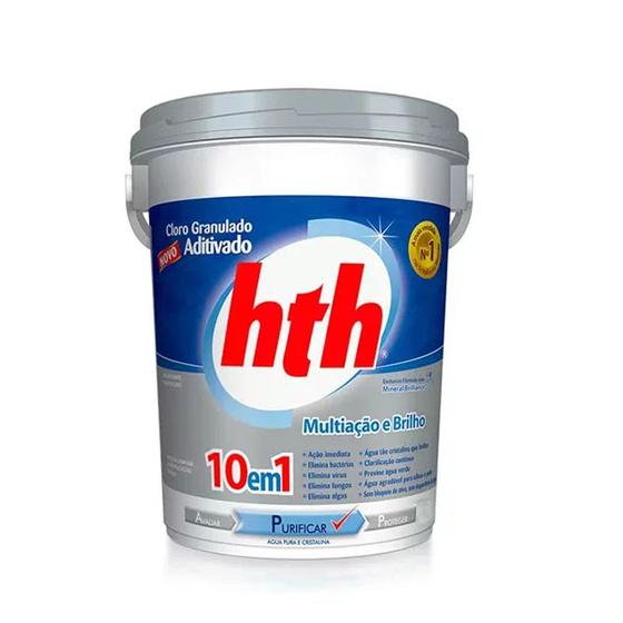 Cloro Granulado Aditivado HTH 10 em 1 5kg Menor preço em Cloro Granulado Aditivado HTH 10 em 1 5kg