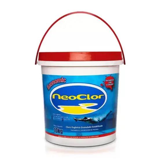 Cloro Granulado Estabilizado neoclor 10kg Cloro para Piscina