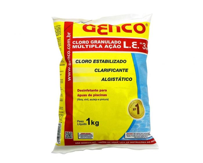 Imagem de Cloro L.E. Multipla Acao Genco 3X1 1Kg 405171