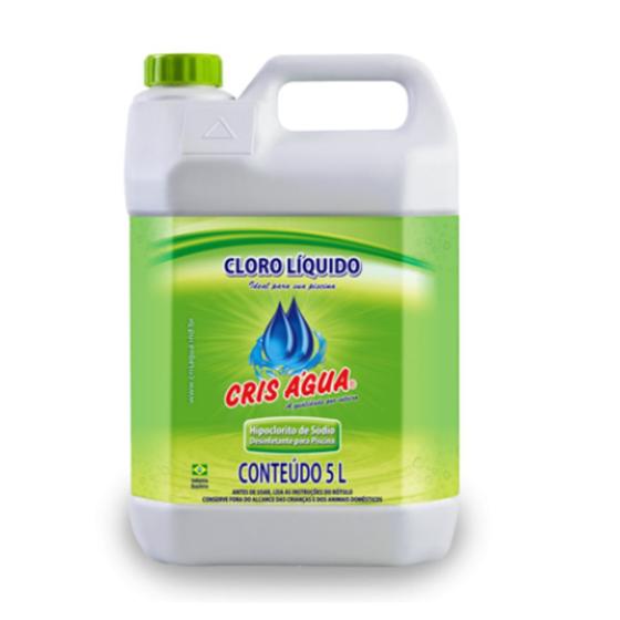 Imagem de CLORO LIQUIDO 5L Cris Água Para Piscinas