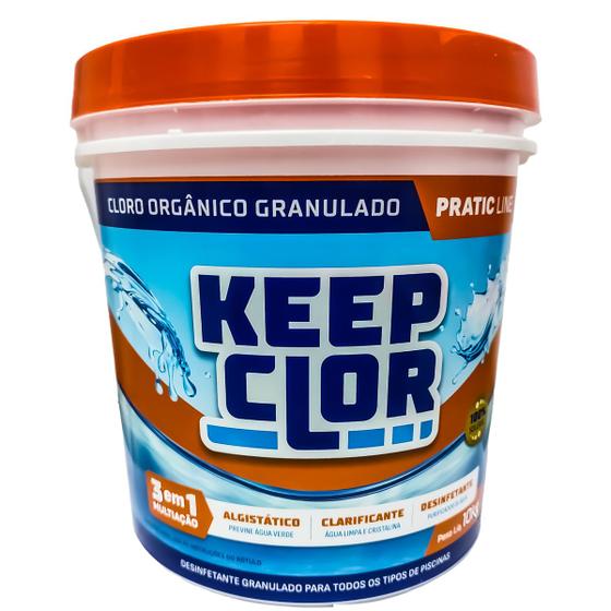 Imagem de Cloro orgânico granulado Pratic line10kg Piscina Keepclor